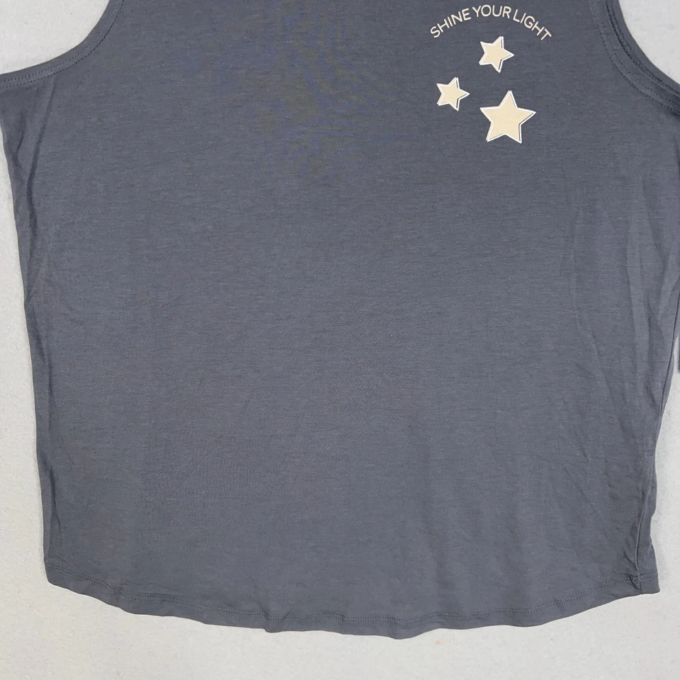 Camiseta sin mangas Spiritual Gangster para mujer músculo grande brilla tu luz HD00411009 Foto 3 de 4