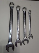 Four Powerbuilt Combination Wrenches