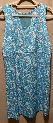 Columbia PFG Active Wear Dress Womens XXL TG Aloha Print Stretch Tropical