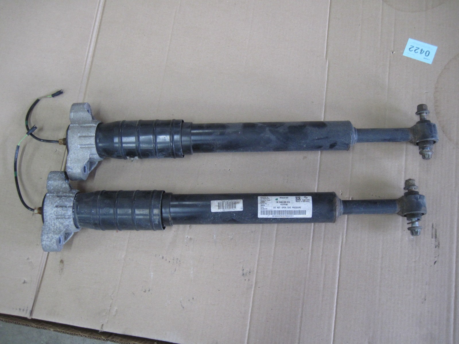 2015 MASERATI GHIBLI S Q4 REAR LEFT AND RIGHT SHOCK