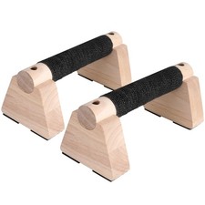 Wooden Parallettes Bars 30CM Calisthenics Equipment Handstand Training Push Up