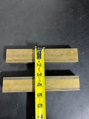 BRASS BAR STOCK  1'' x 1-1/2''     8-1/4'' LENGTH 360       3 available