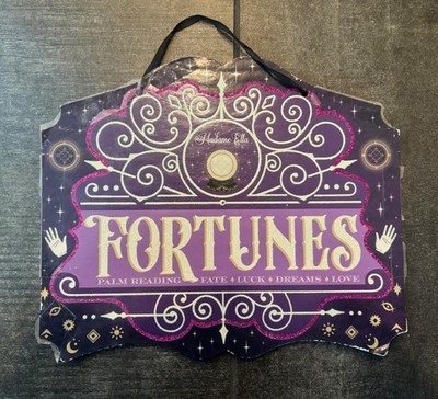MADAME ELLA FORTUNES PALM READING SIGN 10.5'' X 12.5'' W FREE SHIPPING