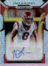 2019 Panini Prizm Draft Picks Autograph Prizms Mojo #226 Iman Marshall Auto /49 
