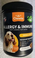 Chewia Advanced Allergy & Immune Chews for Dogs Duck Seasonal Allergies 07/2027