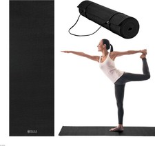 Gaiam Essentials 1/4" Thin 6mm Yoga Pilates, Fitness Exercise Mat with