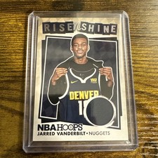 2018-19 NBA Hoops Rise N Shine Memorabilia Jarred Vanderbilt RC #RNS-JV Denver
