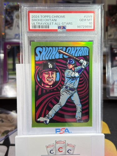Shohei Ohtani 2024 Topps Chrome Ultraviolet All-Stars #UV-9 PSA 10 Dodgers