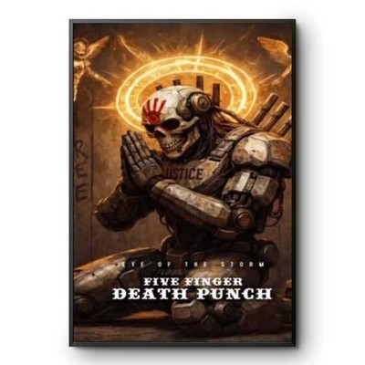 Five Finger Death Punch Eye Of The Storm 2026 Single Poster Metal Rock Wall Art