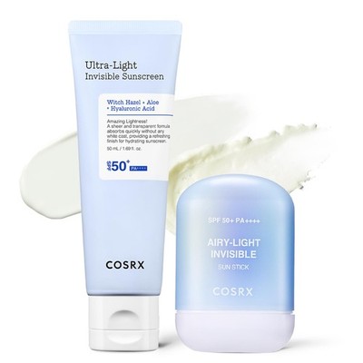COSRX Invisible SPF Sonnencreme Duo - Ultra-Light Sunscreen +... 
