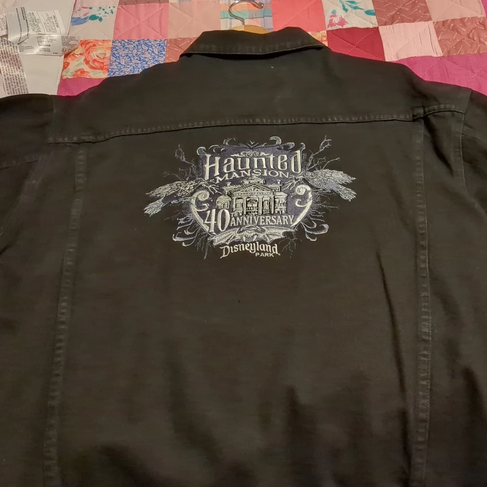 2009 Disneyland Haunted Mansion 40th Anniversary Denim Jacket XXL New W/O Tags - Image 2 of 4