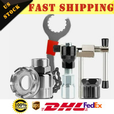 Portable 6Pcs Bicycle Repair Tool Kit Crank Chain Cutter  Freewheel Puller