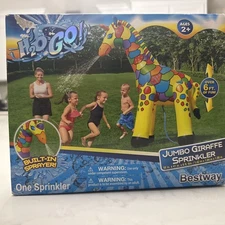 Bestway H2OGO! Jumbo Giraffe Sprinkler 6ft Inflatable Outdoor Water Toy