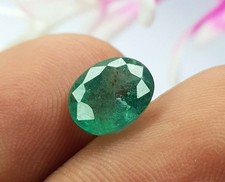 2.36 Ct Natural Emerald Zambian Mines Oval Shape Rich Green Loose Gemstone