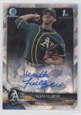 2018 Bowman Chrome Prospect Atomic Refractor /100 Heath Fillmyer Auto 2r7