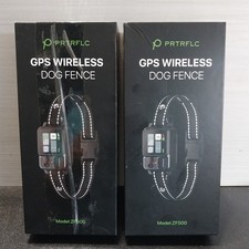 2x PRTRFLC GPS Wireless Dog Collar Fence Systems Read Below 