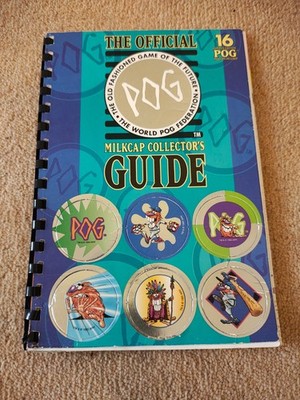 WORLD POG FEDERATION - The Official POG Milkcap Collectors Guide BOOK - 16 POGS