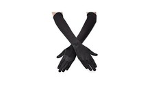 Lansian Long Opera Party Gloves for Women 1920s Satin Elbow Length 21  