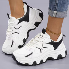 Comfortable Platform Women's Sneakers, Everyday Casual Sneakers