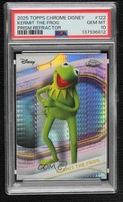 2025 Topps Chrome Disney Prism Refractor Kermit the Frog #122 PSA 10 GEM MT 15wb