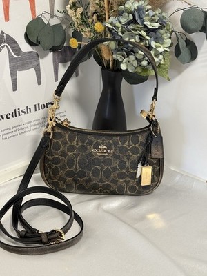 Coach Teri Shoulder Bag Loved Signature Canvas With Charms CDY18