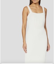 GINA BACCONI Cocktail Sleeveless Evening Wedding Dress White Size 22