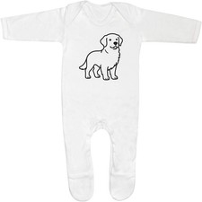 'Golden Retriever' Baby Romper Jumpsuits / Sleep suits (SS060645)