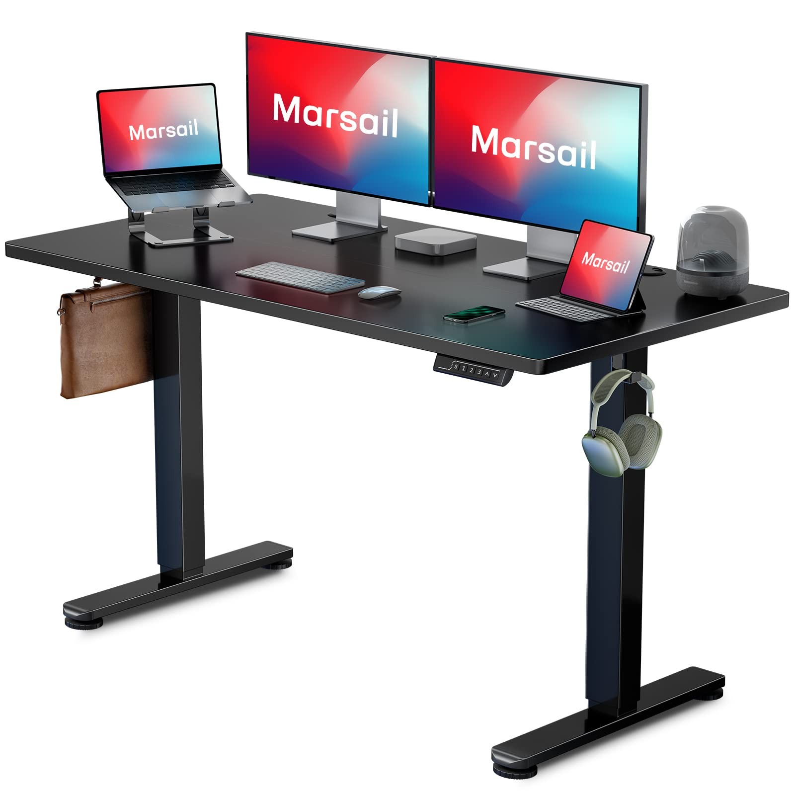 Standing Desk, Adjustable Heights,Stand Up Desk, 48x24 Inches Desktop Sit Sta...-image