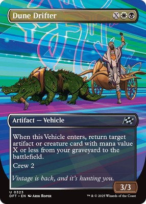 Dune Drifter (Borderless) [Aetherdrift] Foil Near Mint