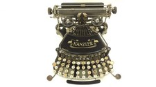 Rare! KANZLER Nº1B Typewriter 1904 Schreibmaschine Machine a Ecrire thumbnail