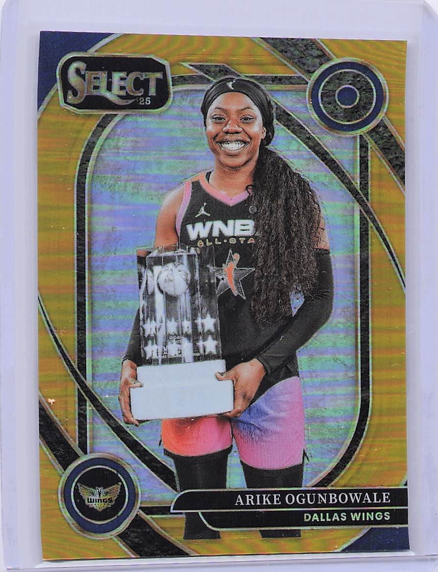 2025 Panini Select WNBA #248 Arike Ogunbowale Gold Prizms Courtside /10