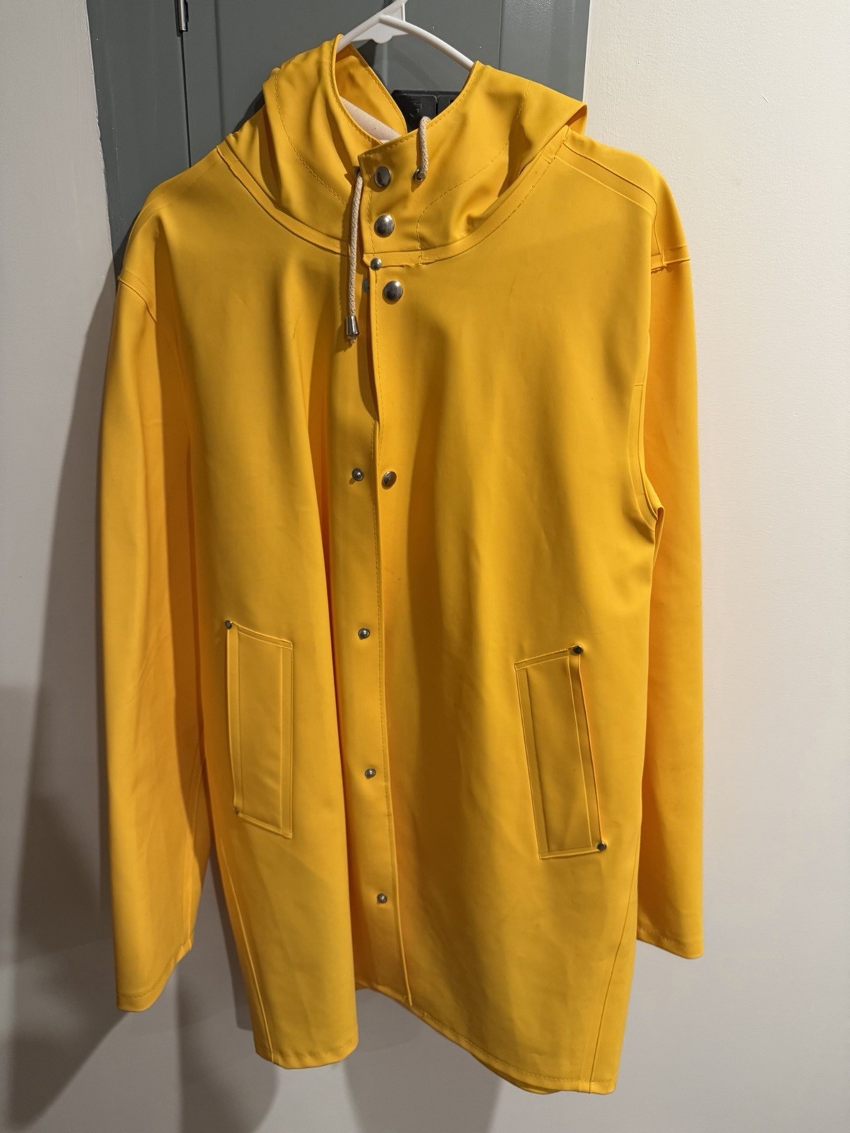 Stutterheim Rain Jacket Yellow Size Medium Mens - image 1