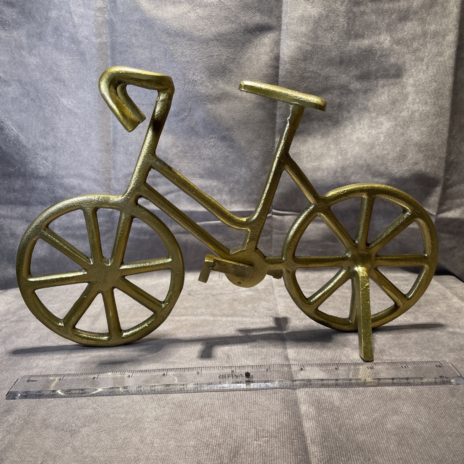 Sculpture 9" Gold Textured Aluminum