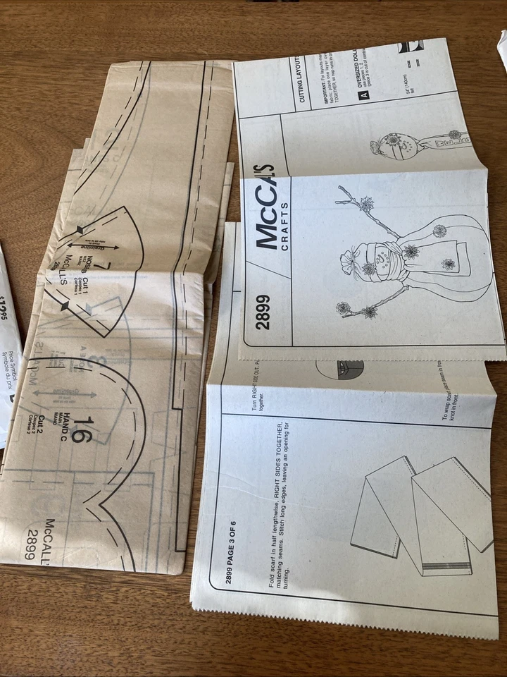 Lot Of 5 Sewing Patterns Crafting Holiday Slippers Decorations Mostly Uncut - Image 4 of 4