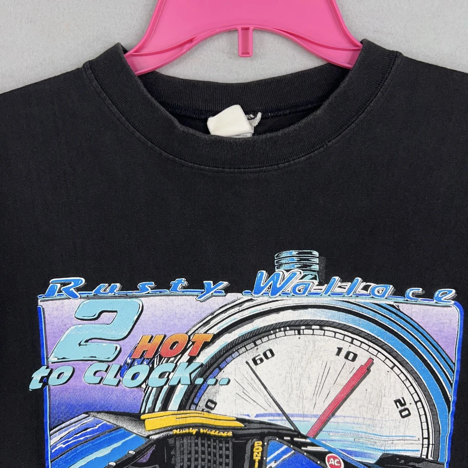 Camisa De Colección Rusty Wallace Para Hombres Grande Puntada Única NASCAR Racing Miller Años 90 Foto 3 de 4