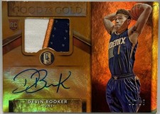 2015-16 Panini Gold Standard Good as Gold Jersey Autographs Devin Booker /25