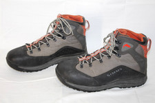 Simms Guide Fishing Wading Boots Men's 14, Gray / Orange