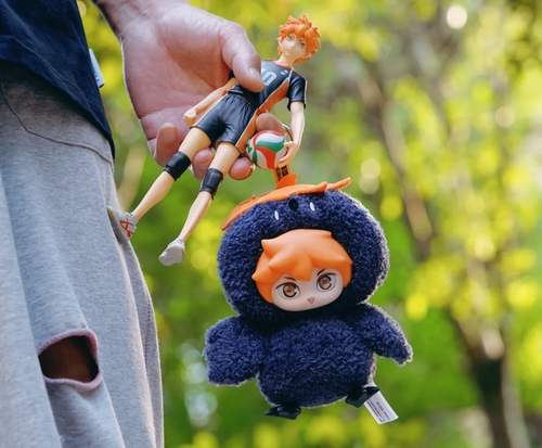 GONG X Haikyu! The Dumpster Battle Plush Keychains Authentic Toy- Hinata Shoyo！！ - Picture 4 of 13