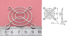 10x Metal Wire Finger Guard 50mm CPU Fan DC Fan Grill/Guard Protector PC Silvery