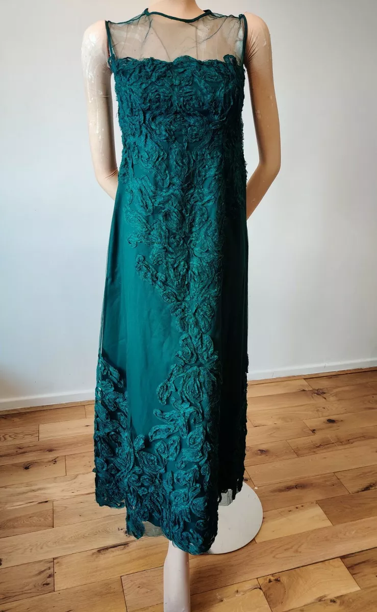 Green embellished dress uk cheap