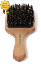 Boar Bristle Smoothing Hair Brush for Women and Men  Medium/Soft Bristles