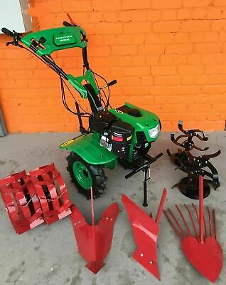 Cultivator Motoblock agro Tractor 750 7.5HP wheels and ploughs included New 