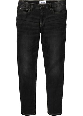 Multi-Stretch-Jeans Regular Fit Tapered Gr. 48 Schwarz Denim Herren Pants Neu*