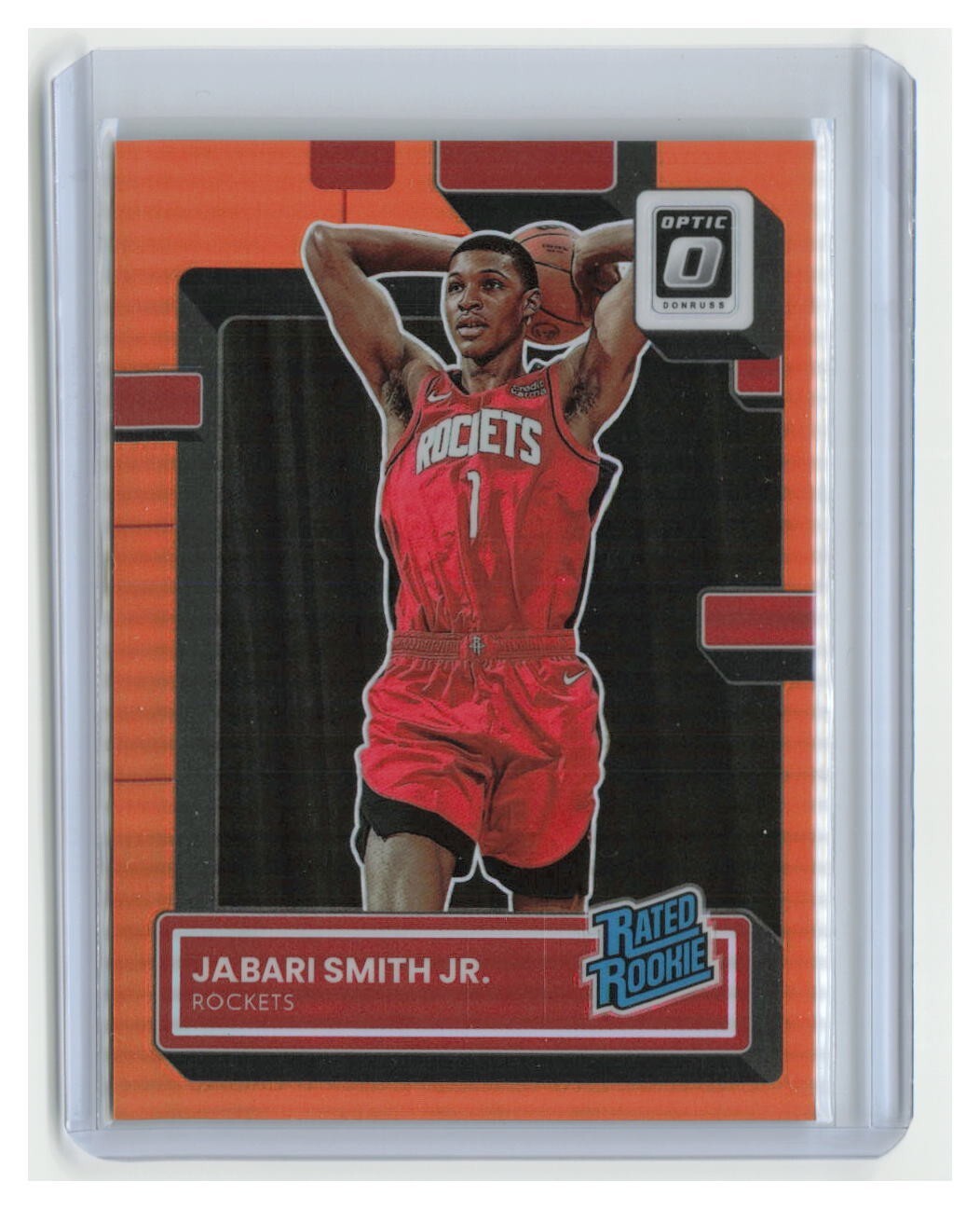 Jabari Smith Jr. 2022-23 Donruss Optic Orange Parallel RC SP /199 #240 - ROCKETS