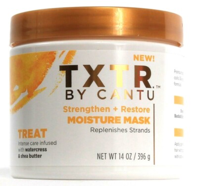 1 TXTR By Cantu Strengthen Restore Moisture Treat With Watercress Shea 14 oz