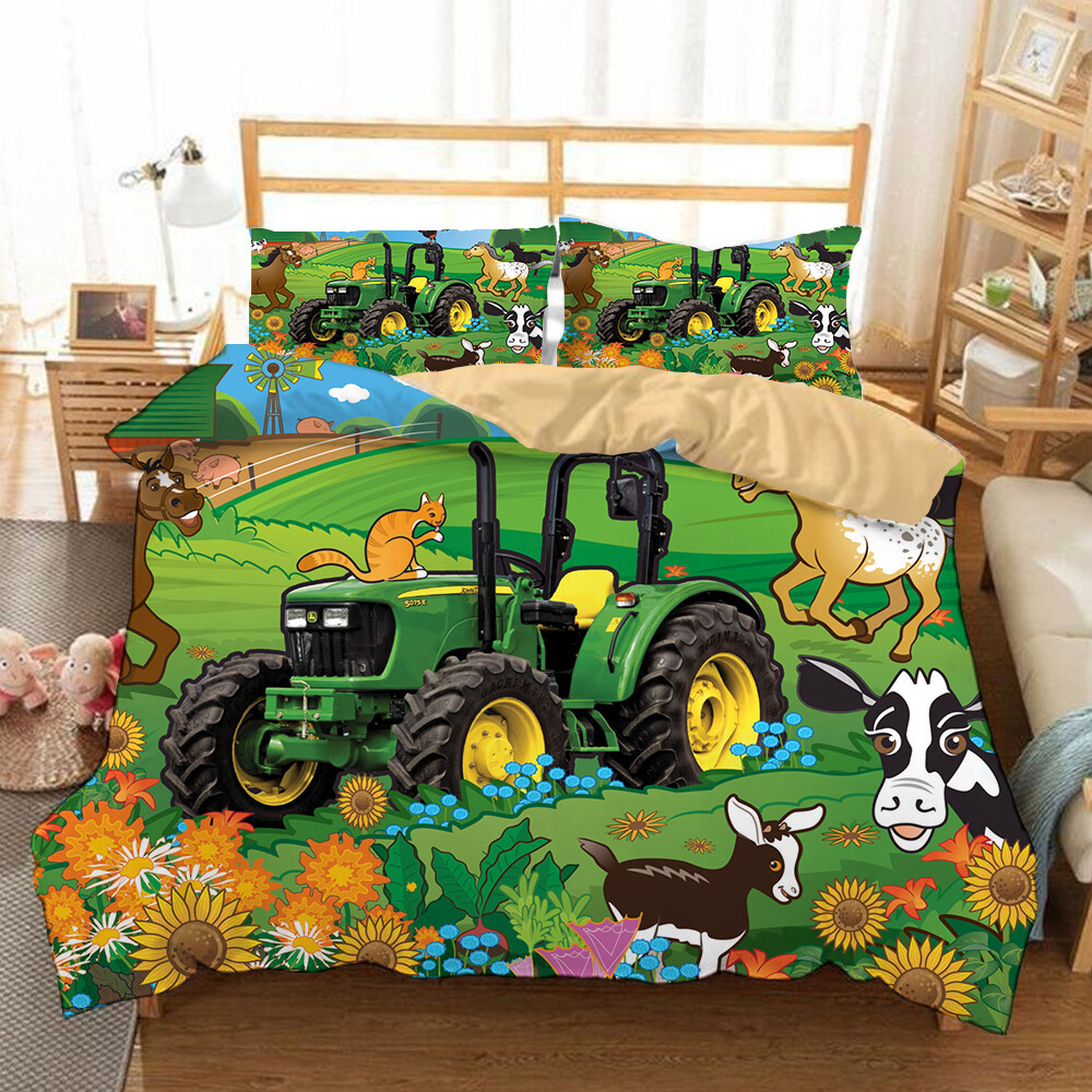tractor comforter twin