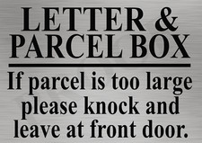 Parcels And Letter Box Metal Sign Office Home Security Fence Gate Security Post