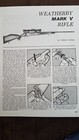 Weatherby Mark V Rifle Magazine Article 2-sided Reprint 8.5 By 11 In — photo 1