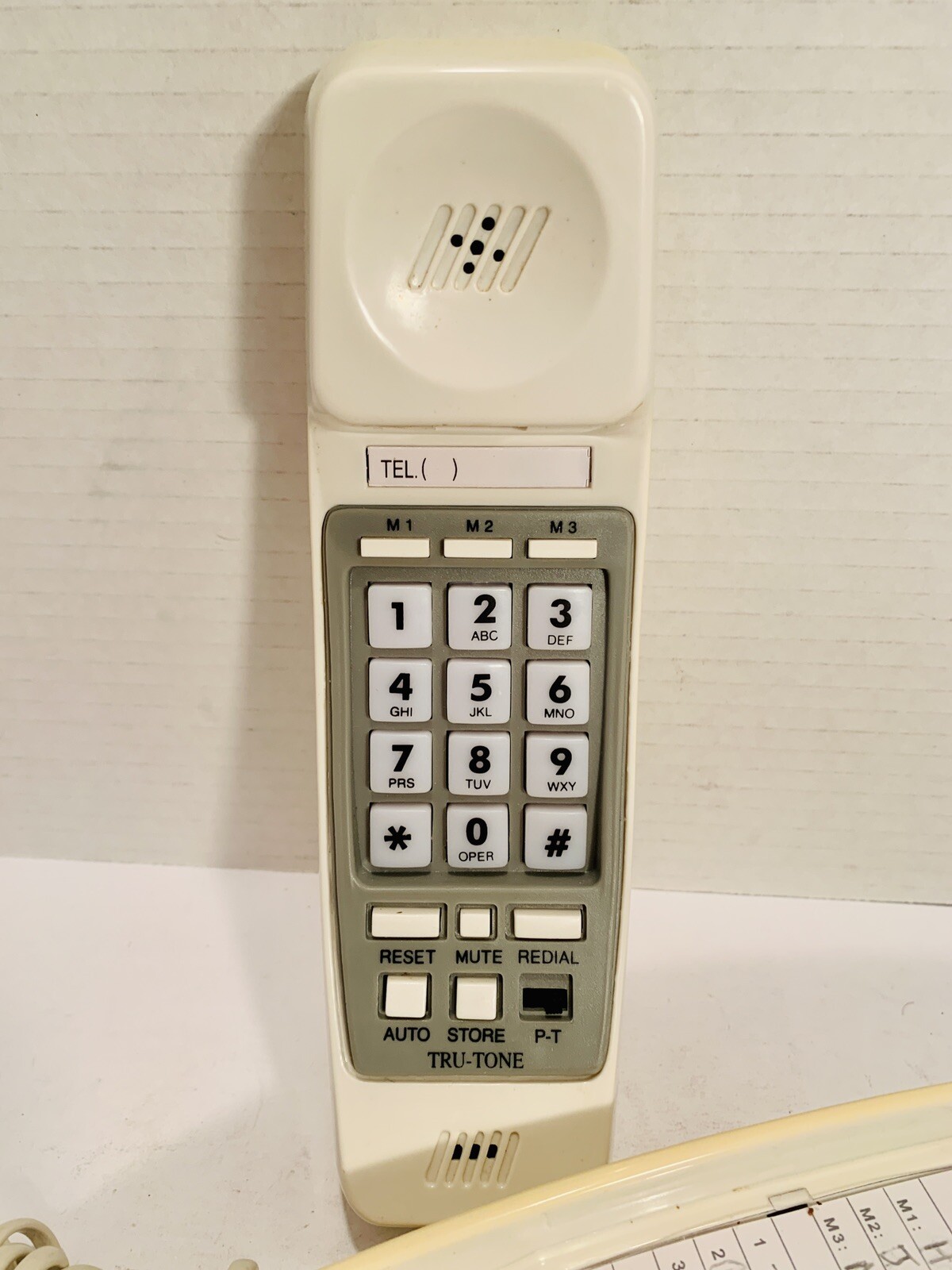 TruTone Trimline Touch Tone Telephone TT1000 Hanging Wall Phone eBay