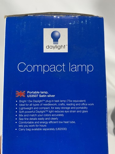 Compact Natural Daylight Lamp Craft Light Fold Away U33507 White w/Bulb - WORKS! - Picture 19 of 24